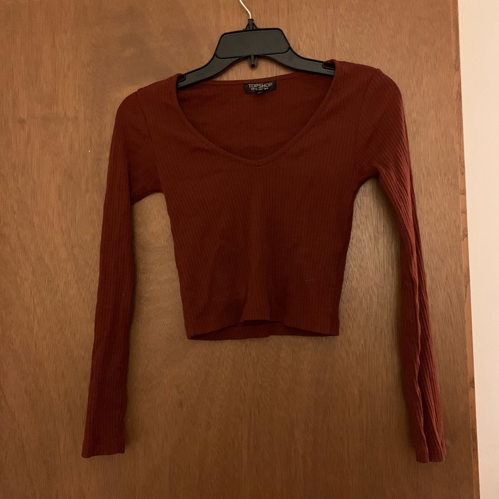 Top shop V Neck Crop Top